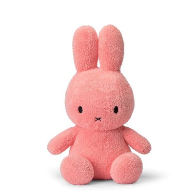 Mr Maria Miffy Sitting Terry Pink 23cm Bunny Soft Toy