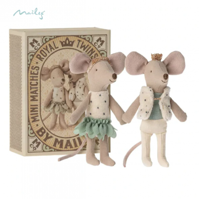 Maileg Royal Twins Mice In Box