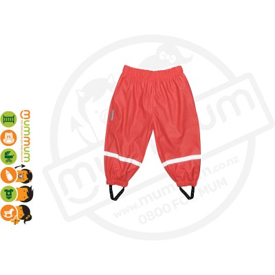 Silly Billyz Waterproof Polycotton Lined Pants Choose Sizes from M-XL Red