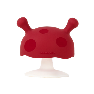 Mombella Mushroom Soothing Teether Chimmy Red
