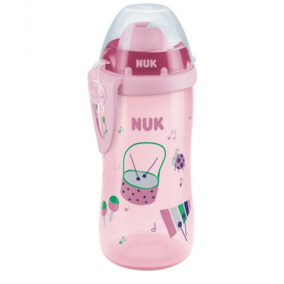 Nuk Flexi Cup Soft Straw Pink 300ml