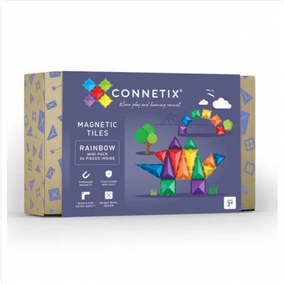 Connetix mini pack 24 pc rainbow