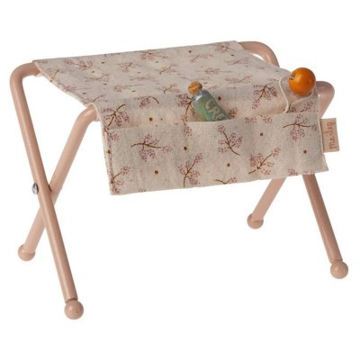 maileg nursery table for baby mouse rose