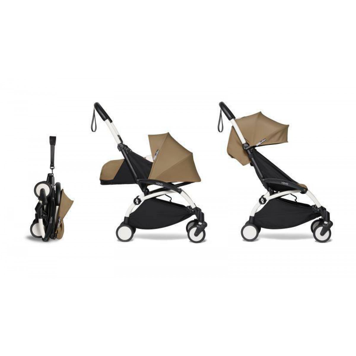 Babyzen Yoyo2 Stroller Toffee 6m+ seat and New Born Pack -- Foldable