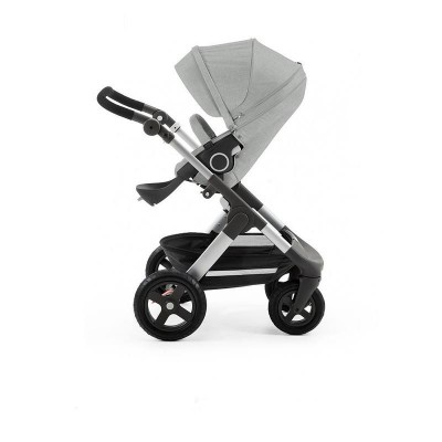 Stokke Trailz New Silver Frame Black Handle, not included seat, only chassis