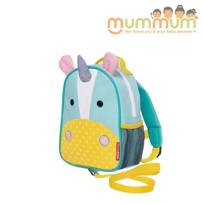 Skip Hop Zoo Let Mini Backpack with Rein unicorn