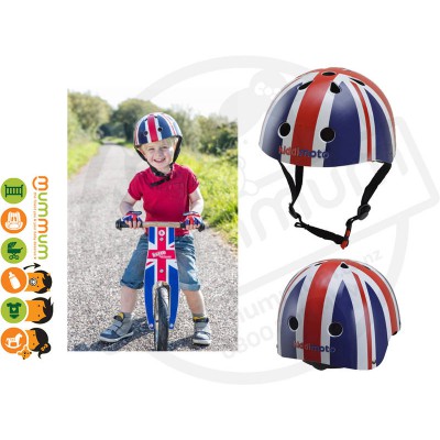 Kiddimoto Adjustable Union Jack Helmet Size Medium 53cm-58cm