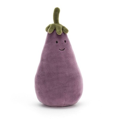 Jellycat Vivacious Aubergine Eggplant Soft Vegetable Toy