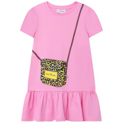 Little Marc Jacobs Short Sleeved Dress Pink Size 2A - 5A