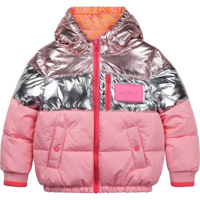 Little Marc Jacobs Reversible Puffer Jacket Pink Size 4Y - 12Y