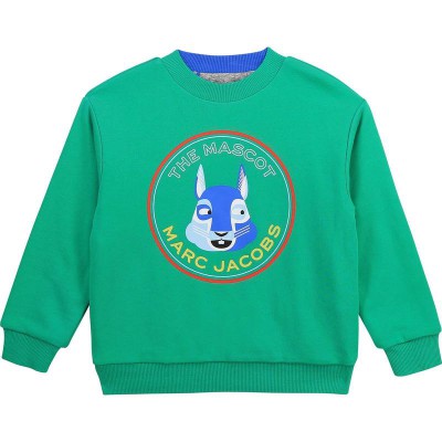 Little Marc Jacobs Reversible Sweatshirt Green/Grey Size 6A - 12A