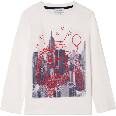 Little Marc Jacobs Long Sleeve T-Shirt Off White Size 4Y - 10Y