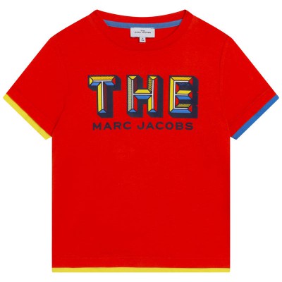 Little Marc Jacobs Short Sleeves T-shirt Peach Size 6A - 12A