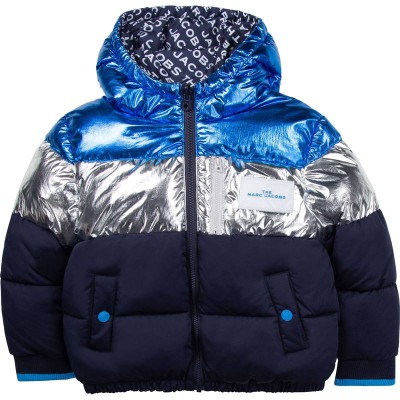 Little Marc Jacobs Birthday Party Reversible Puffer Jacket Navy Size 4Y - 12Y