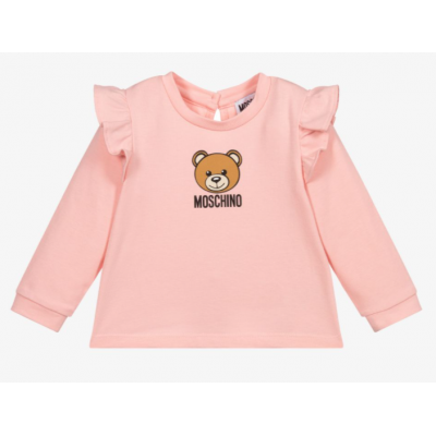 Moschino Baby Girls Pink Cotton Top Size 12M - 3A
