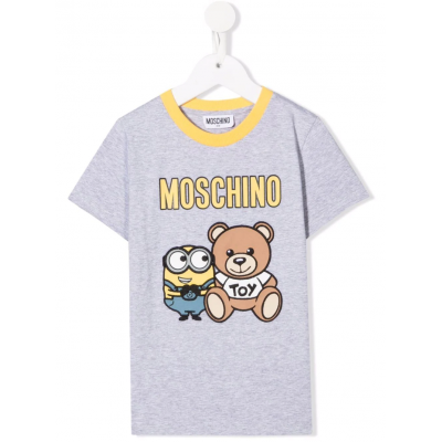 Moschino Teddy Bear x Minion Graphic T-shirt Size 4A - 8A