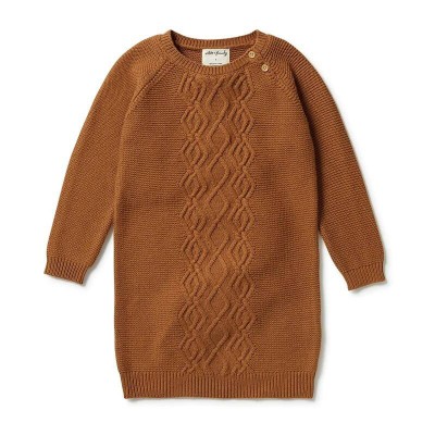 Wilson & Frenchy SS23 Knitted Cable Dress Spice