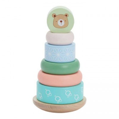 Bubble Wooden Bear Stacking Rings